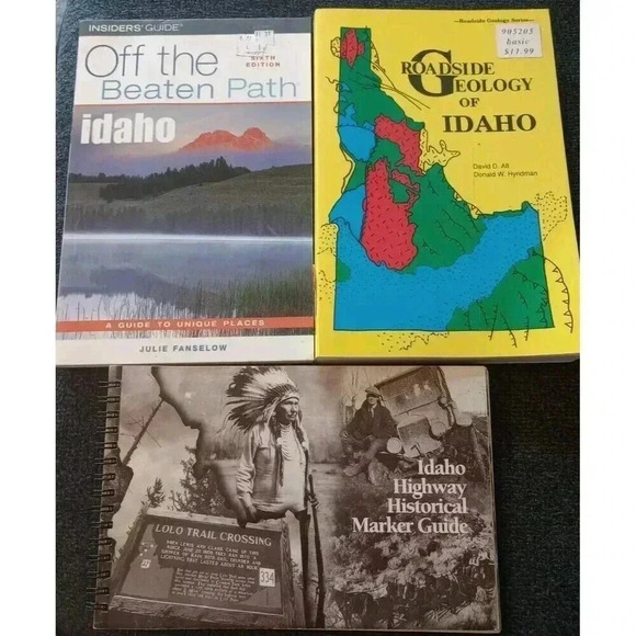 Roadside Geology Of Idaho Off The Beaten Path Idaho Idaho‎ Lot Of 3 Books - Picture 1 of 1